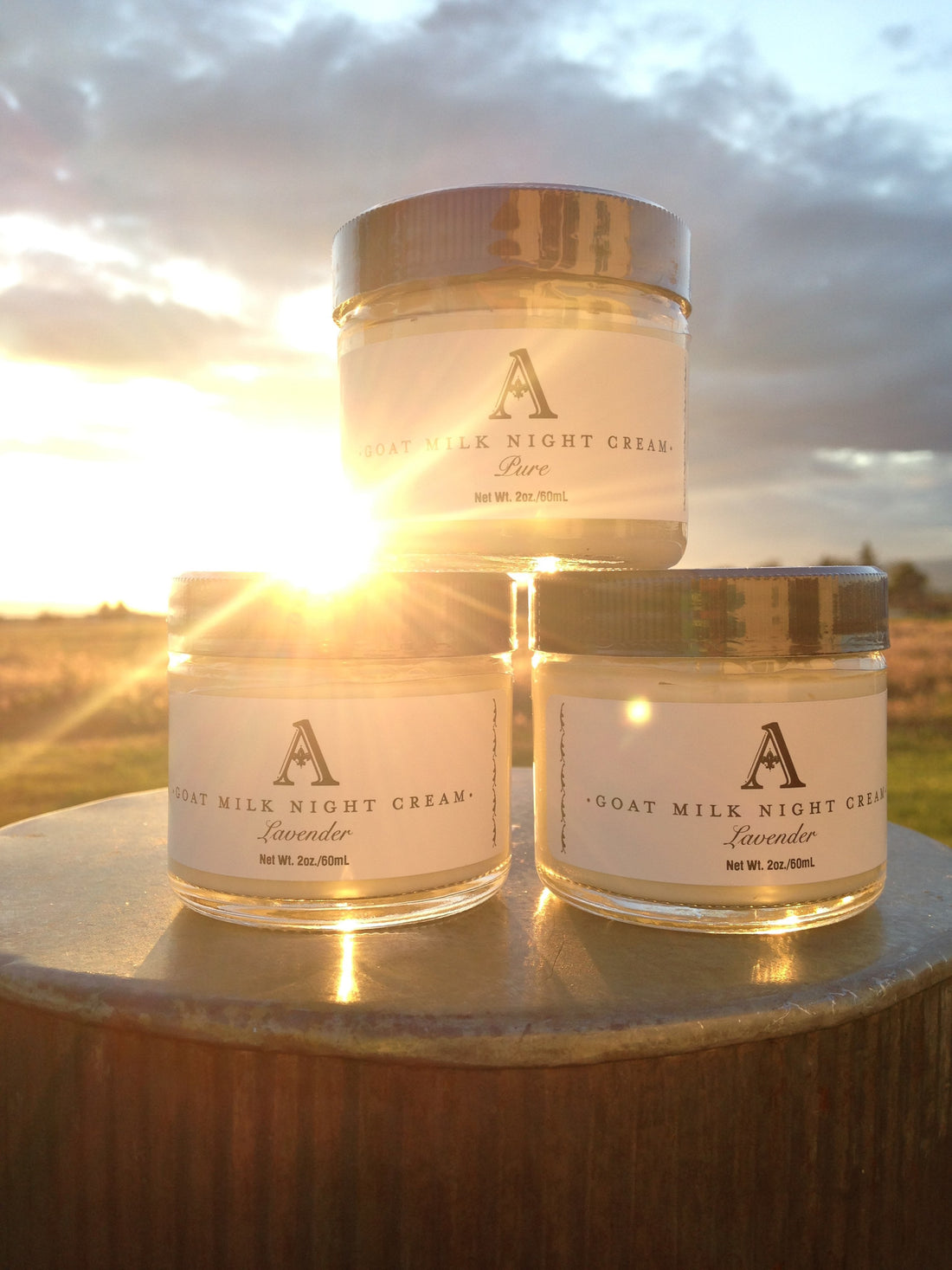 Fresh Goat Milk Night Cream smooth as silk: Lavender or Pure 